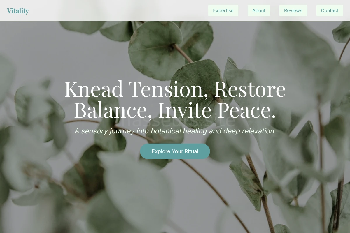 Vitality Aromatherapy Wellness Parlor